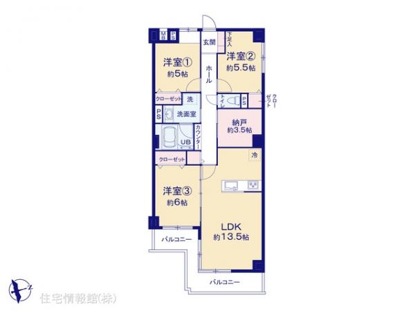 中古マンション 神奈川県川崎市宮前区犬蔵３丁目1-7 東急田園都市線たまプラーザ駅 3,680万円