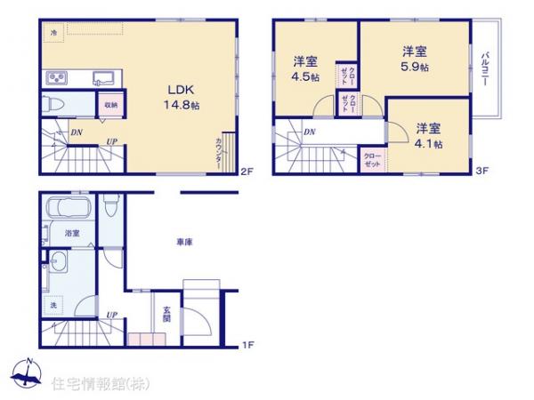 新築戸建 埼玉県川口市大字伊刈1046-6 JR武蔵野線東浦和駅 3,699万円