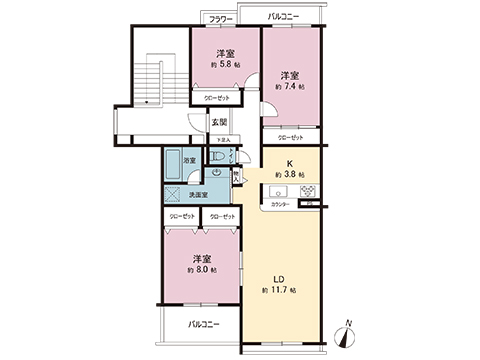 中古マンション 千葉市中央区青葉町 京成千原線千葉寺駅 2,280万円