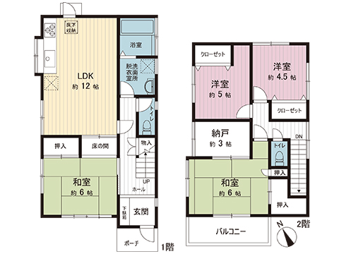 中古戸建 春日部市大場 東武伊勢崎線武里駅 1,999万円