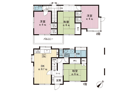 中古戸建 越谷市大沢 東武伊勢崎線大袋駅 1,749万円