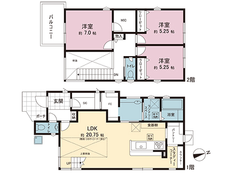 新築戸建 武蔵村山市神明１丁目 多摩モノレール上北台駅 4,760万円