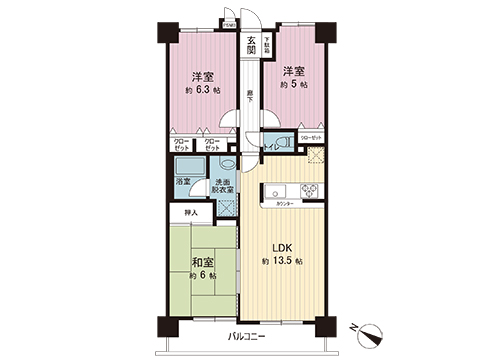 中古マンション 八王子市散田町５丁目 京王高尾線めじろ台駅 2,249万円