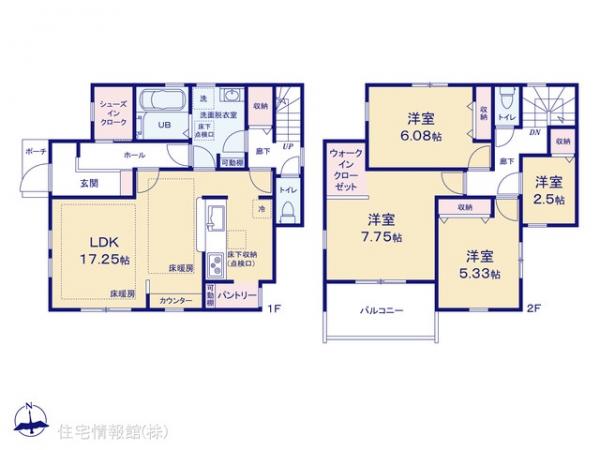 新築戸建 東京都稲城市若葉台１丁目8-7 京王相模原線若葉台駅 6,180万円