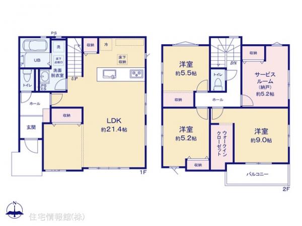 新築戸建 東京都八王子市富士見町12-3 京王線京王八王子駅 4,599万円