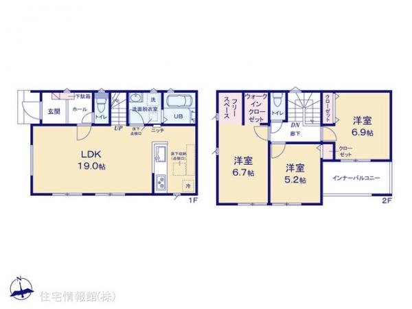 新築戸建 千葉県木更津市万石347-1 JR内房線巌根駅 3,190万円