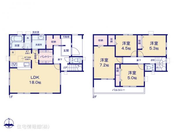 新築戸建 神奈川県横浜市金沢区釜利谷西４丁目16-3 京急本線金沢文庫駅 7,180万円