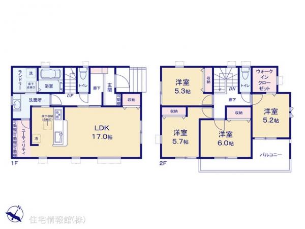 新築戸建 埼玉県越谷市大字大道1820-45 東武伊勢崎線せんげん台駅 3,180万円