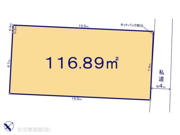 土地 千葉県船橋市高根台６丁目45 京成松戸線高根木戸駅 3,550万円