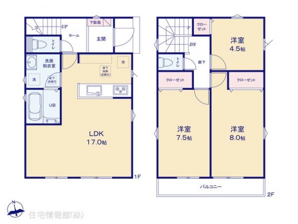新築戸建 千葉県野田市七光台72-2 東武野田線七光台駅 2,380万円