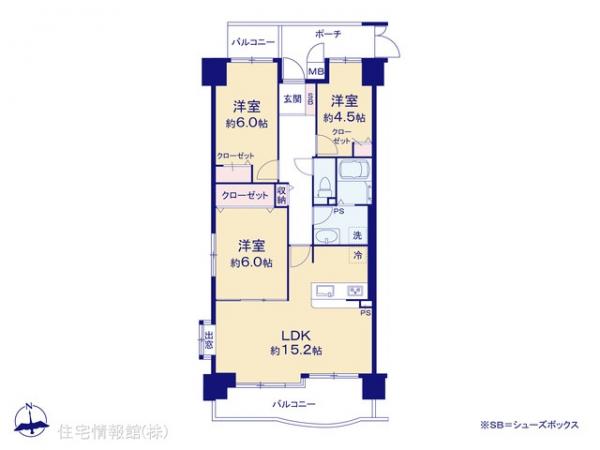 中古マンション 埼玉県三郷市早稲田７丁目20-1 JR武蔵野線三郷駅 2,198万円