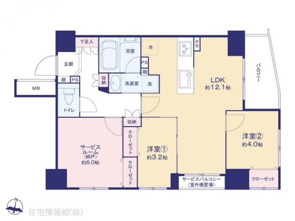 中古マンション 東京都世田谷区千歳台３丁目6-9 小田急線千歳船橋駅 7,990万円