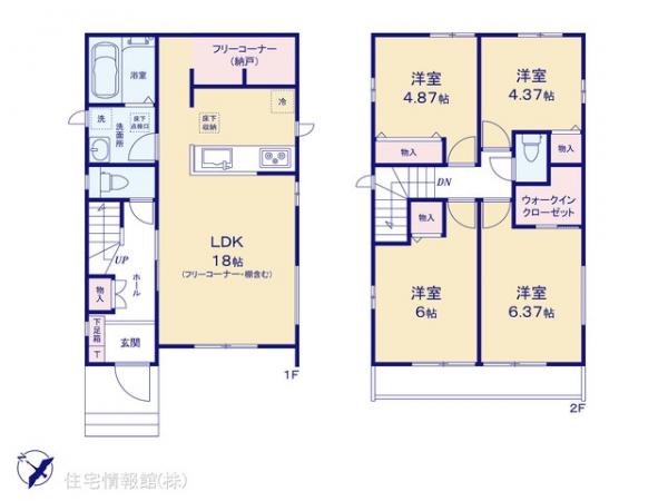新築戸建 千葉県船橋市新高根３丁目11-10 京成松戸線滝不動駅 3,690万円