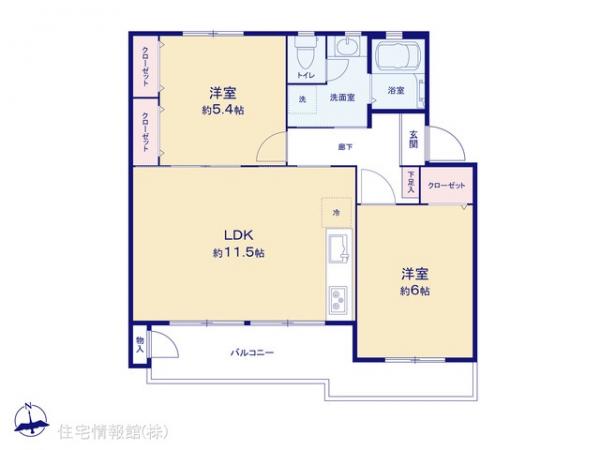 中古マンション 神奈川県横浜市港南区笹下１丁目9-11 横浜市営地下鉄ブルーライン港南中央駅 1,590万円