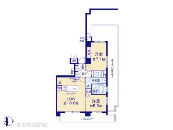 中古マンション 東京都国立市富士見台３丁目6-14 JR南武線矢川駅 4,699万円