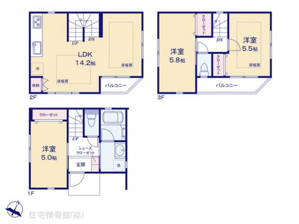 新築戸建 埼玉県蕨市中央５丁目11-4 JR京浜東北線蕨駅 4,980万円