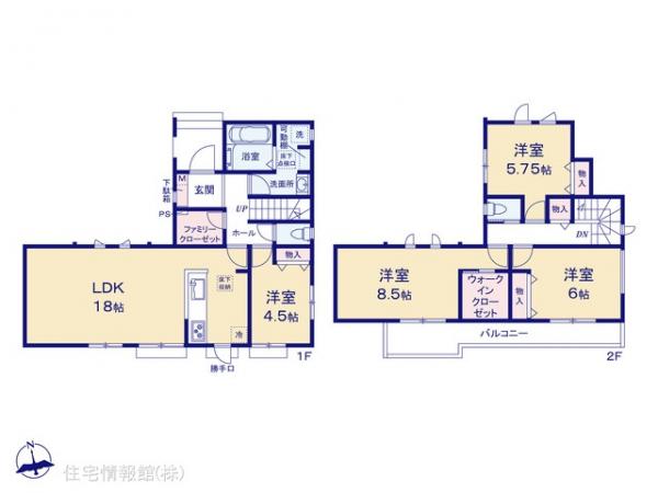 新築戸建 千葉県我孫子市つくし野５丁目 JR常磐線（上野〜取手）我孫子駅 4,380万円