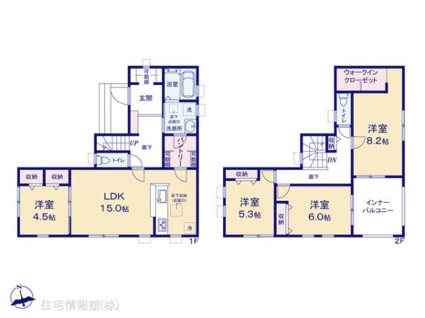 新築戸建 埼玉県川越市今成３丁目8-43 JR川越線西川越駅 4,390万円