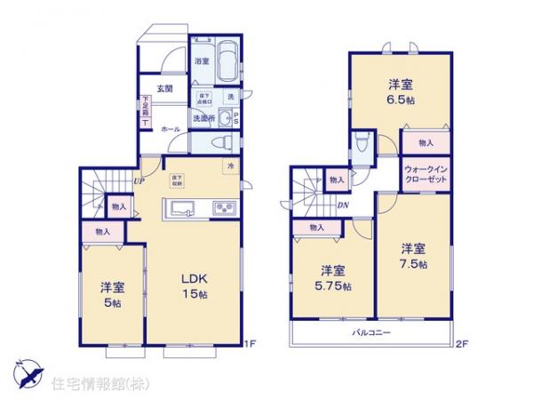 新築戸建 千葉県船橋市三山４丁目6-4 京成松戸線薬園台駅 3,590万円