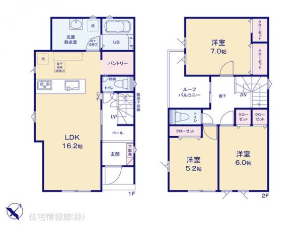新築戸建 千葉県八千代市八千代台北１２丁目32-9 京成本線京成大和田駅 3,590万円