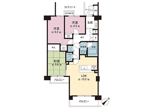 中古マンション 町田市中町４丁目 小田急線町田駅 4,490万円