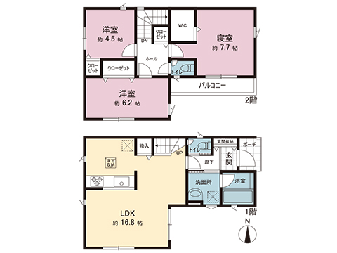 高座郡寒川町一之宮６丁目 戸建 間取り図