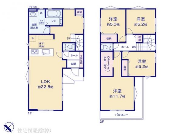 新築戸建 千葉県我孫子市つくし野１丁目882-82 JR常磐線（上野〜取手）我孫子駅 4,498万円