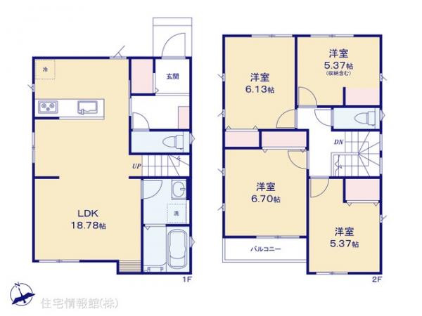 新築戸建 埼玉県川口市柳根町20-8 JR武蔵野線東浦和駅 3,499万円