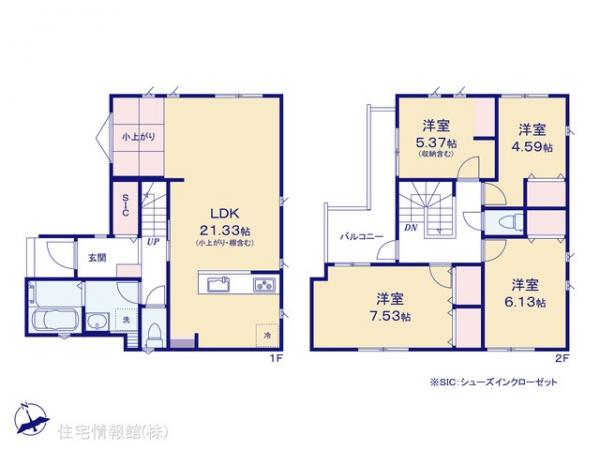 新築戸建 埼玉県川口市柳根町20-8 JR武蔵野線東浦和駅 3,999万円