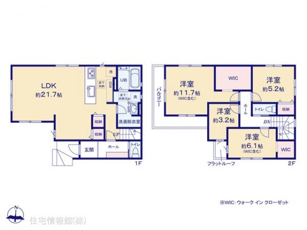新築戸建 埼玉県川越市中台３丁目5-15 西武新宿線南大塚駅 3,499万円