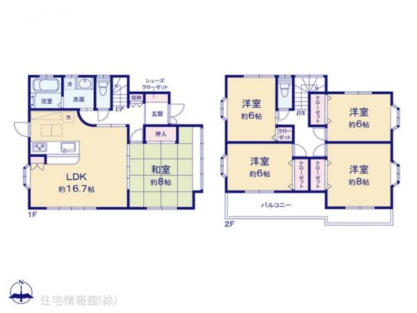中古戸建 埼玉県川越市藤倉２丁目 西武新宿線新狭山駅 3,090万円