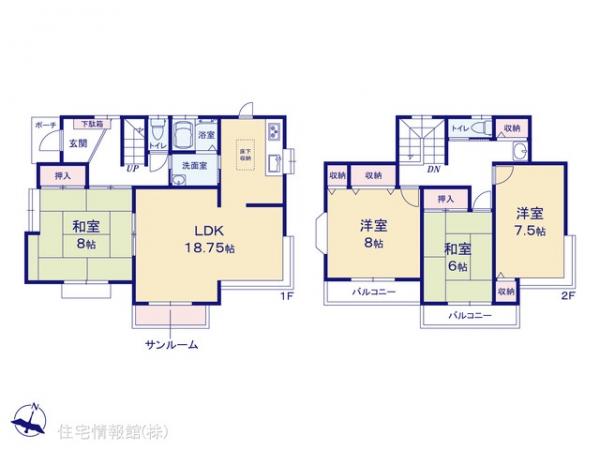 中古戸建 千葉県四街道市和良比952-61 JR総武本線都賀駅 2,080万円