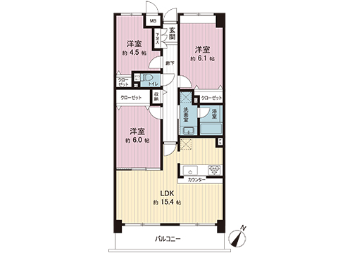 中古マンション 横須賀市津久井２丁目 京急久里浜線京急長沢駅 1,999万円