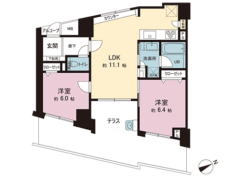 中古マンション 調布市国領町８丁目 京王線国領駅 6,180万円