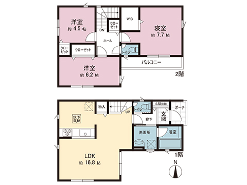 新築戸建 高座郡寒川町一之宮６丁目 JR相模線寒川駅 2,380万円