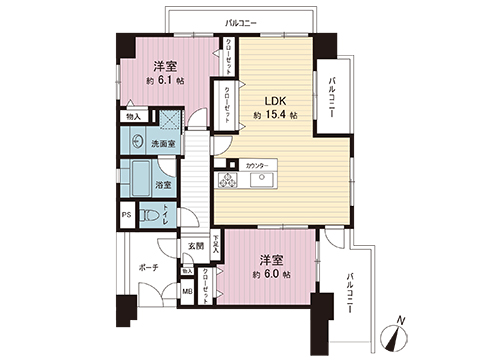 中古マンション 町田市能ヶ谷１丁目 小田急線鶴川駅 4,180万円