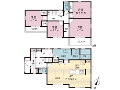 新築戸建 横浜市青葉区大場町 東急田園都市線市が尾駅 8,980万円