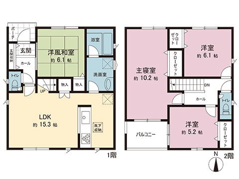 新築戸建 平塚市御殿４丁目 JR東海道本線(東京〜熱海)平塚駅 3,080万円