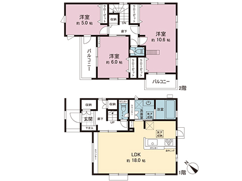 中古戸建 さいたま市見沼区大字南中丸 東武野田線大和田駅 3,580万円