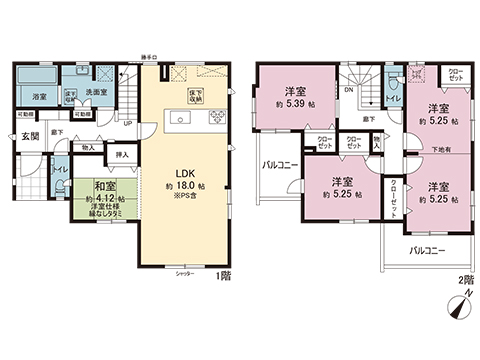 新築戸建 宇都宮市陽東３丁目 宇都宮芳賀ライト線陽東３丁目駅 4,598万円