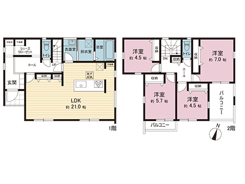 新築戸建 横浜市青葉区鴨志田町 東急田園都市線青葉台駅 8,380万円