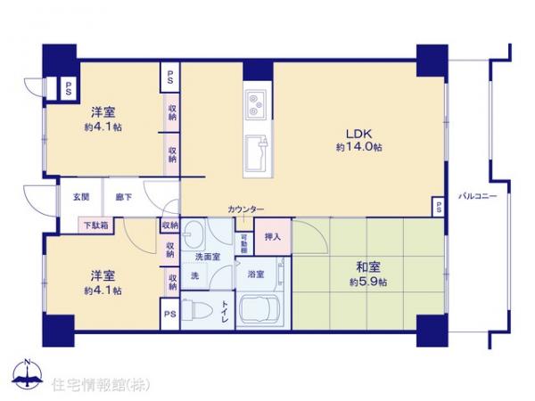 中古マンション 東京都足立区伊興１丁目6-37 東武伊勢崎線竹ノ塚駅 2,999万円