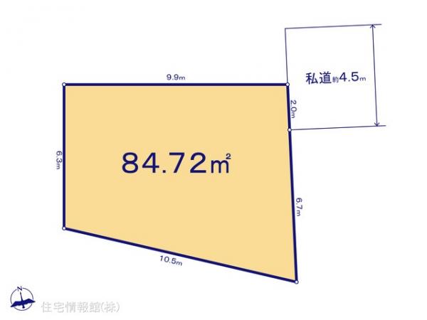 土地 千葉県市川市北方町４丁目1783-13 JR武蔵野線船橋法典駅 720万円