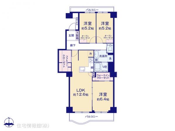 中古マンション 千葉県松戸市新松戸３丁目3-1 千代田常磐線新松戸駅 3,480万円