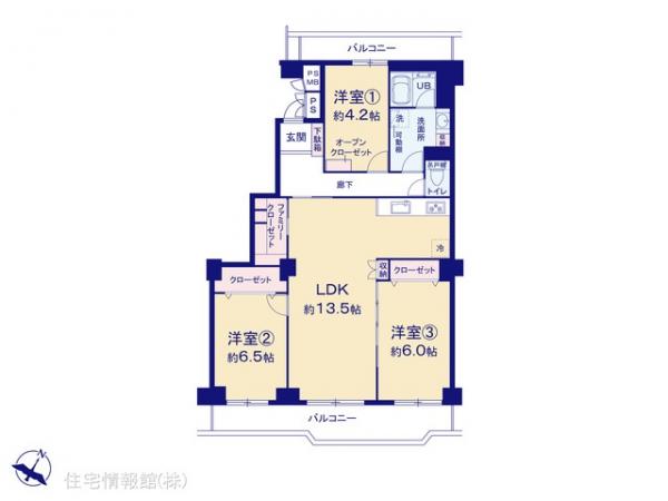 中古マンション 千葉県千葉市花見川区幕張町５丁目417-16 JR中央・総武線幕張駅 3,780万円