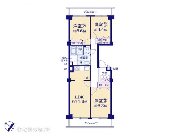 中古マンション 埼玉県さいたま市大宮区北袋町１丁目190-2 JR京浜東北線さいたま新都心駅 3,899万円