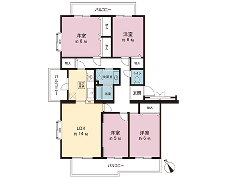 中古マンション 町田市小山田桜台２丁目 JR横浜線淵野辺駅 1,590万円