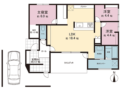 新築戸建 宇都宮市鶴田町 JR日光線鶴田駅 4,360万円