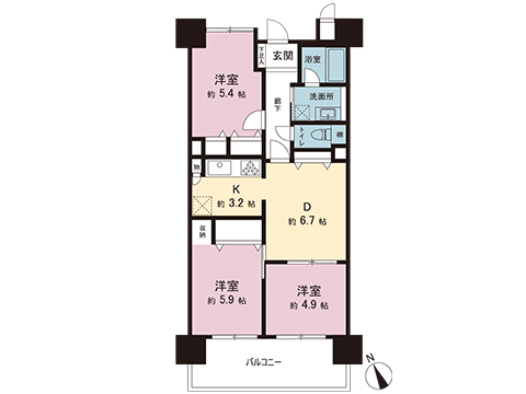 中古マンション 相模原市緑区橋本台２丁目 京王相模原線橋本駅 2,280万円