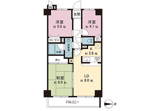 中古マンション 綾瀬市上土棚南２丁目 小田急江ノ島線長後駅 1,780万円